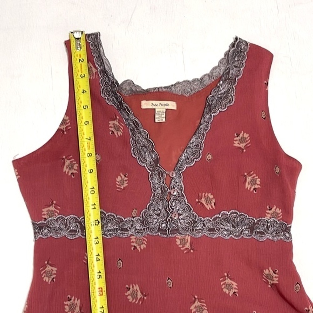Free People Woman Floral Pattern Dress Size M - Picture 7 of 12